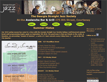 Tablet Screenshot of georgiastraightjazz.com